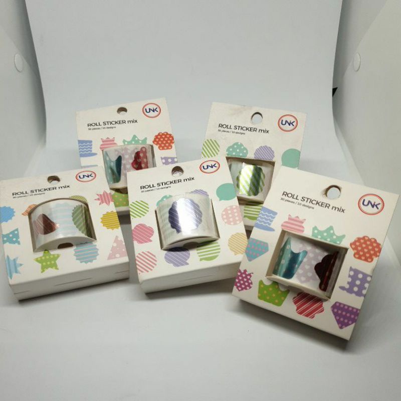 

Sticker Roll Hologram Per 30pcs Bentuk Unik Ukuran sticker 3 cm