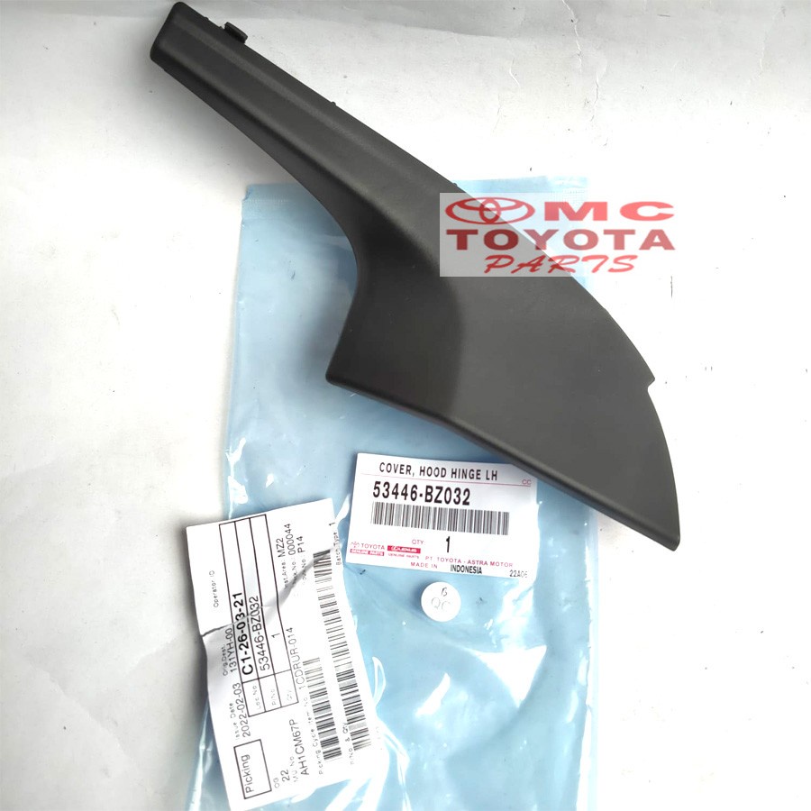 Cover Hood Hinge Karet samping Kap Mesin Kiri Agya Ayla 53446-BZ032