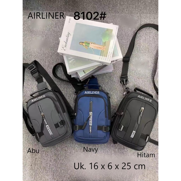 Airliner 7032 - Tas 3in1 Ransel Selempang 2 USB Sling bag Import Ransel ABG Trendy Waterproof