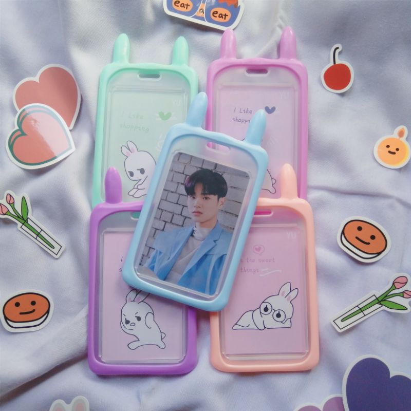 

[READY] KPOP PHOTOCARD HOLDER PC FRAME KOREA CUTE / ID CARD HOLDER FREE STICKER NAMA!
