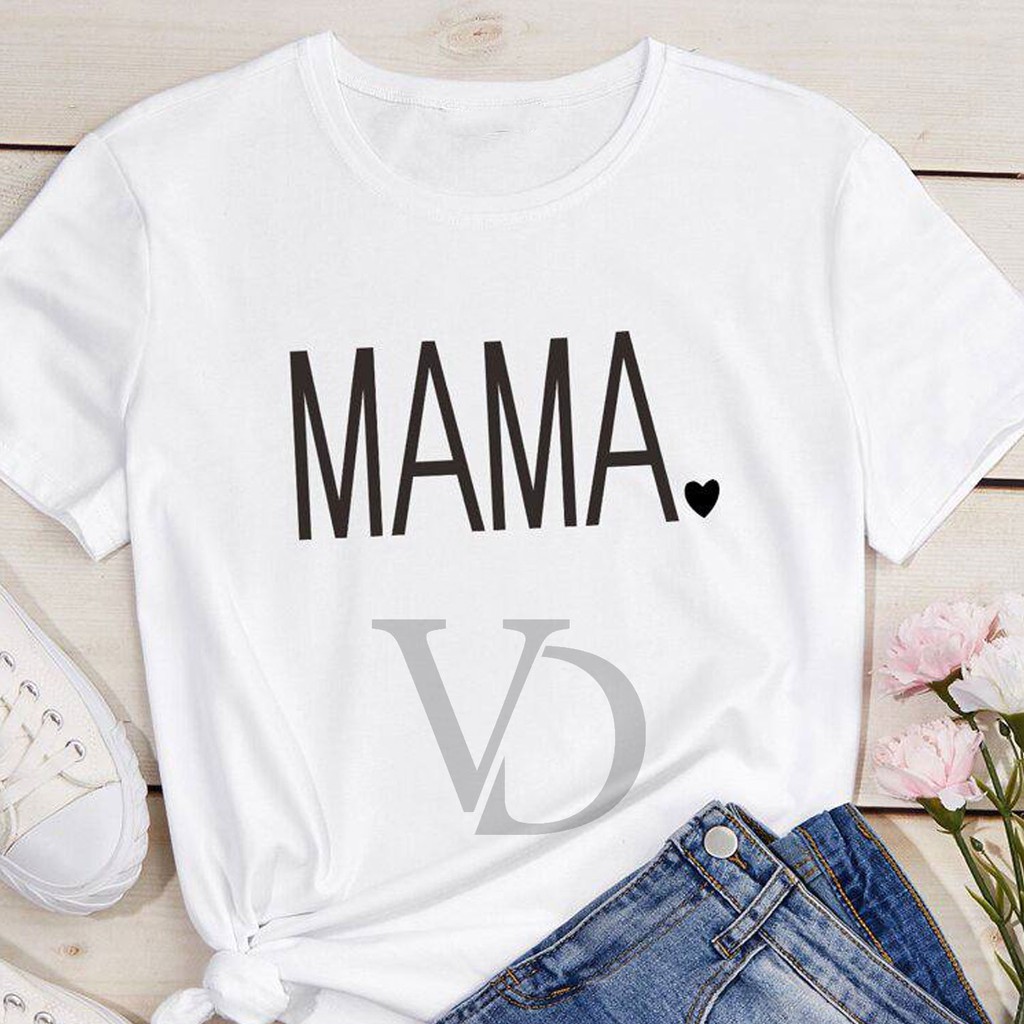 KAOS MAMA / kaos custom / tumblr tee / baju wanita letter mom