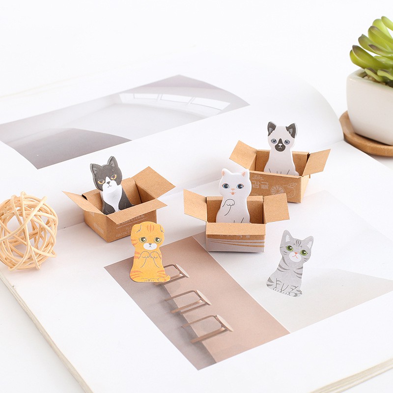 

Sticky Notes Cartoon Cat / Sticky Noted Memo Model Korea untuk Hadiah Pelajar / Sekolah