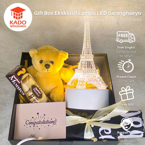 

Gift Box Eksklusif Lampu LED Eiffel