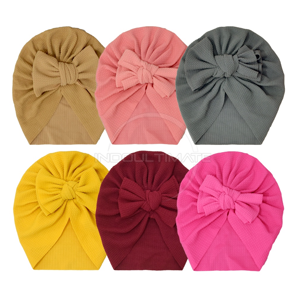 1Pcs Kupluk Turban Kerudung Bayi  Topi Kerudung Turban Anak Bayi Perempuan PREMIUM TRB-22 Topi Anak Perempuan Kupluk Bayi Anak Perempuan Penutup Kepala Bayi Anak Perempuan
