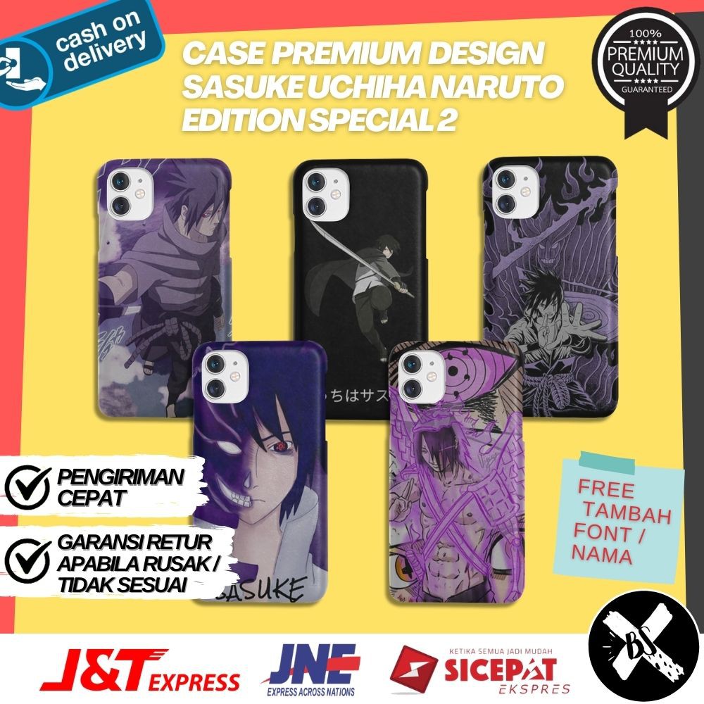 Phone Case Casing High Quality Anime Naruto X Boruto Sasuke Uchiha On Fire SE By Boom08s