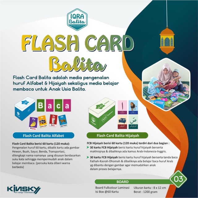FLASH CARD HURUF ALFABET DAN FLASH CARD HURUF HIJAIYAH