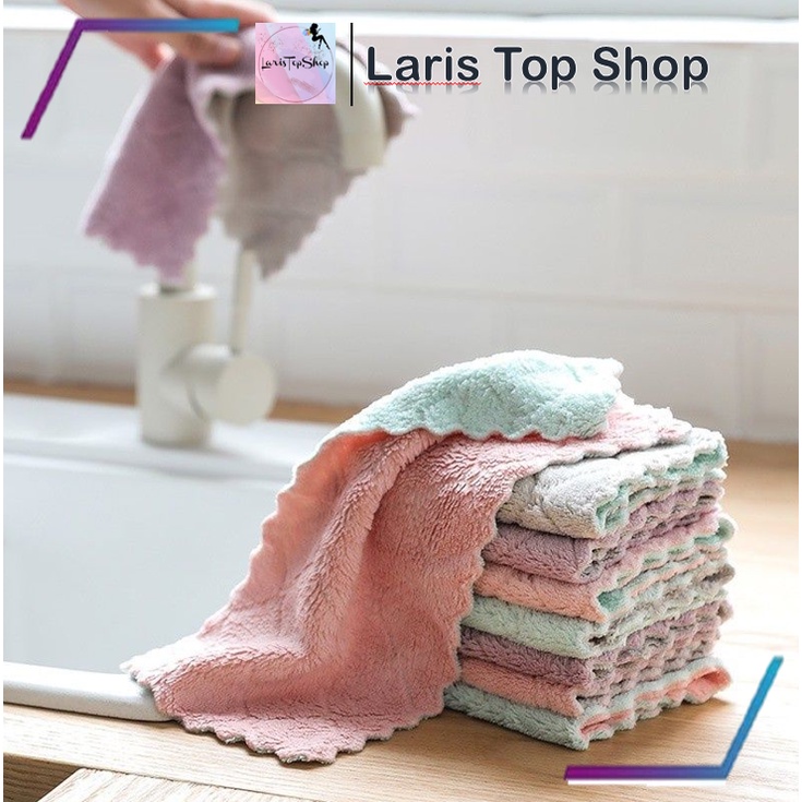 Kain Lap Microfiber Serbet Dapur / Serbet Dapur Serbaguna / Kain Lap Piring Serbaguna / Kain Lap Murah / Lap Serbaguna / Lap Meja Dapur Kain Lap