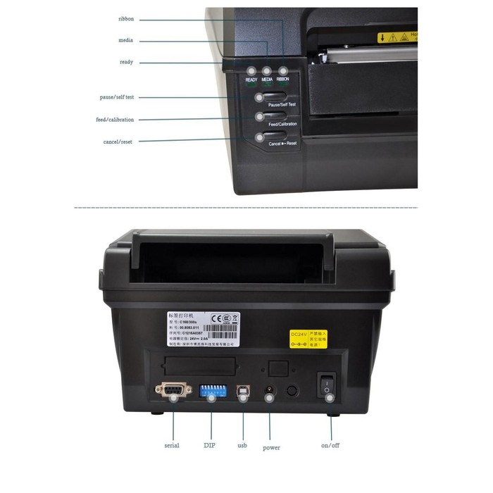 POSTEK C168 PRINTER BARCODE THERMAL A6 CETAK RESI SHOPEE JNT JNE