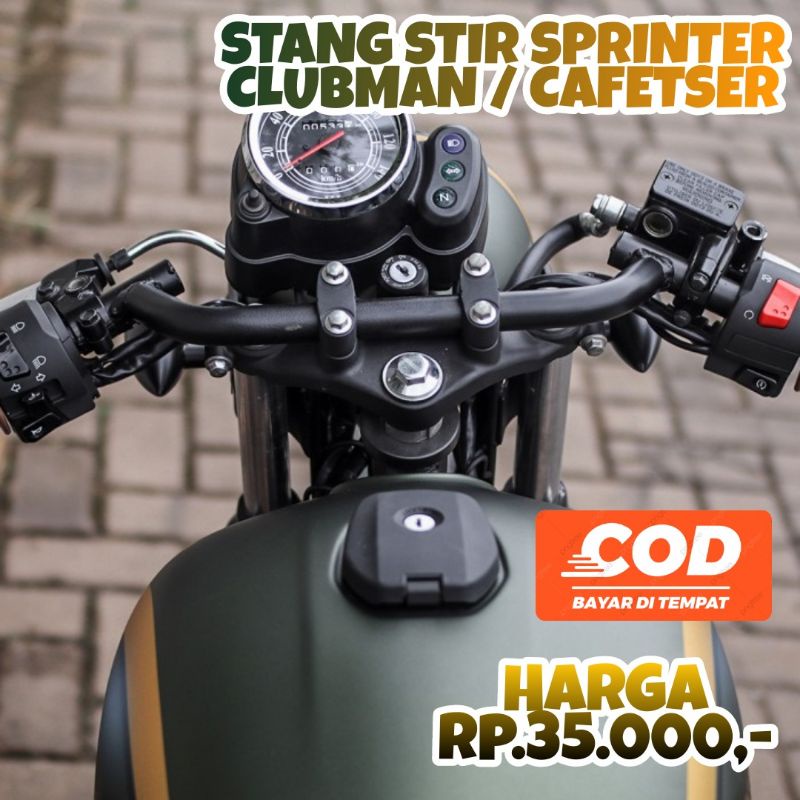 Stang Stir Sprinter Panjang Clubman Caferacer W175 Benelli152 Tiger Clubstyle Xsr155 XSR Jepit Custo