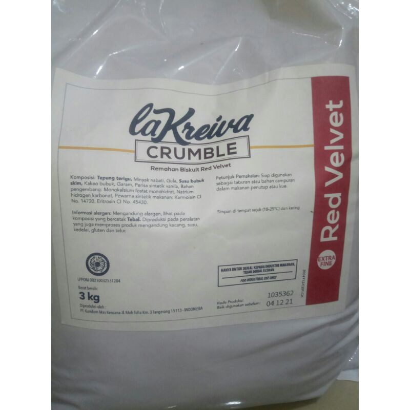 

Bubuk Red Velvet Lakreiva 250gr