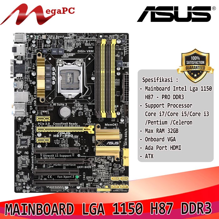 Mainboard Mobo LGA 1150 H97 H87 DDR3