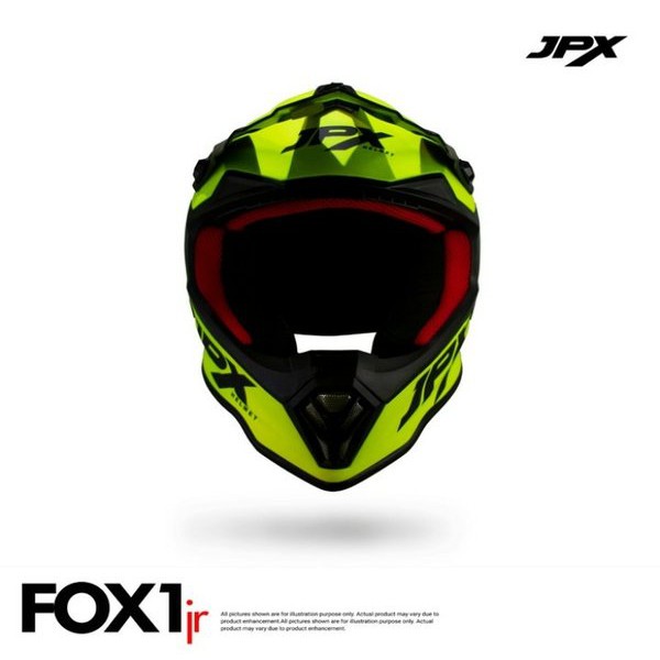 Helm Jpx Cross Fox1 Kids Anak Kuning