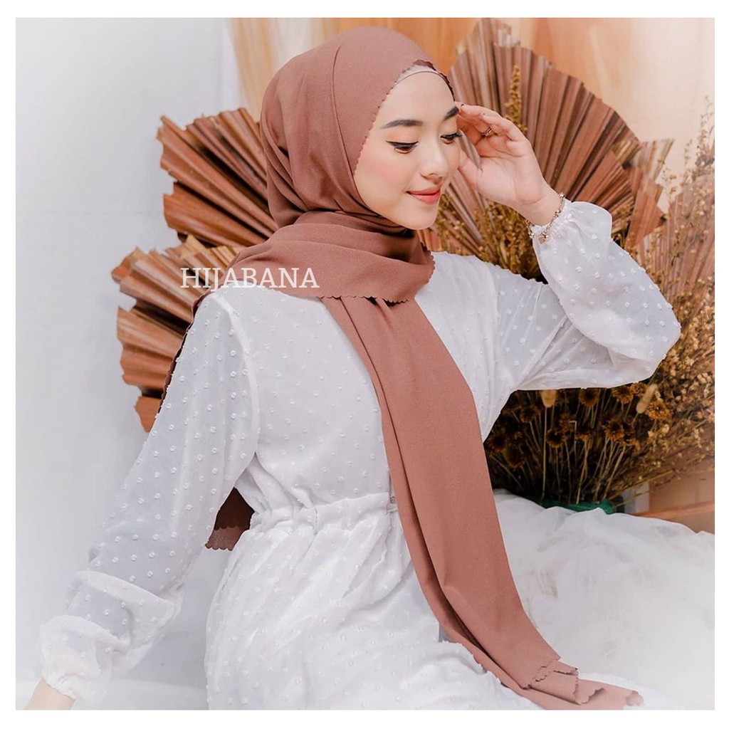 Kerudung Pashmina Lasercut Panjang Sonya - Hijab Pasmina Lasercut Panjang - Kerudung Pasmina Premium
