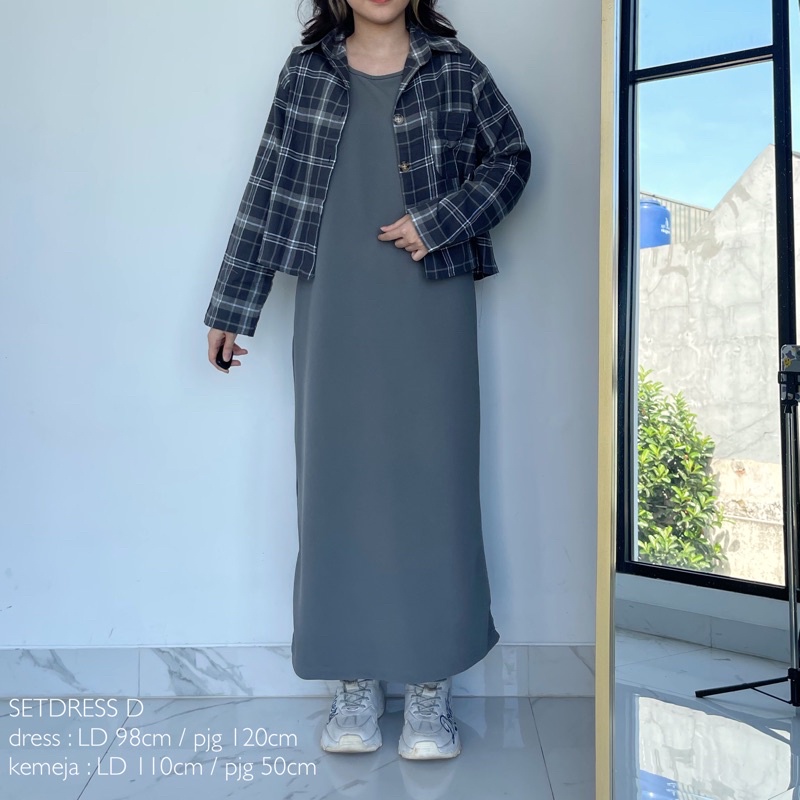 set baju celana KALLYOUTFIT-SETDRESS D