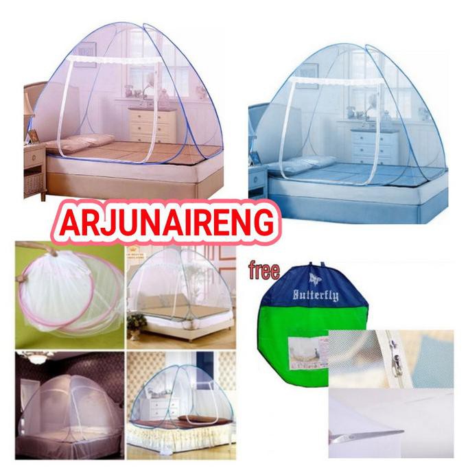 Ready Stok - Kelambu Lipat Anti Nyamuk Dewasa/Klambu Tenda Tempat Tidur