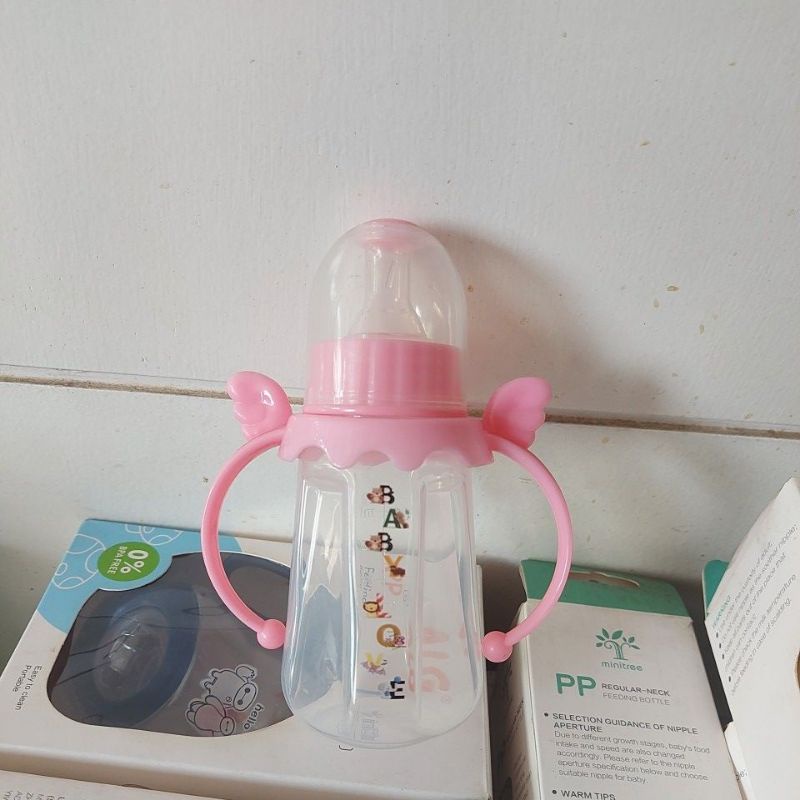 BOTOL SUSU BABY LOVE 125ML ADA GAGANG