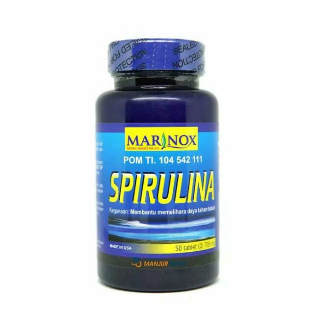 Marinox Spirulina 50 Tab Untuk Kesehatan Jantung Kolestrol