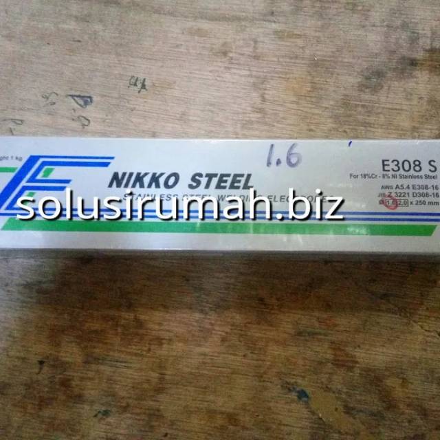 KAWAT LAS SS 1.6MM*25CM NIKKO STEEL ELECTRODE STAINLESS/ONS