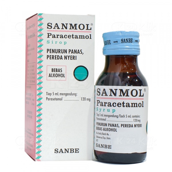 Sanmol Sirup 60ml - Obat Penurun Panas dan Demam Anak