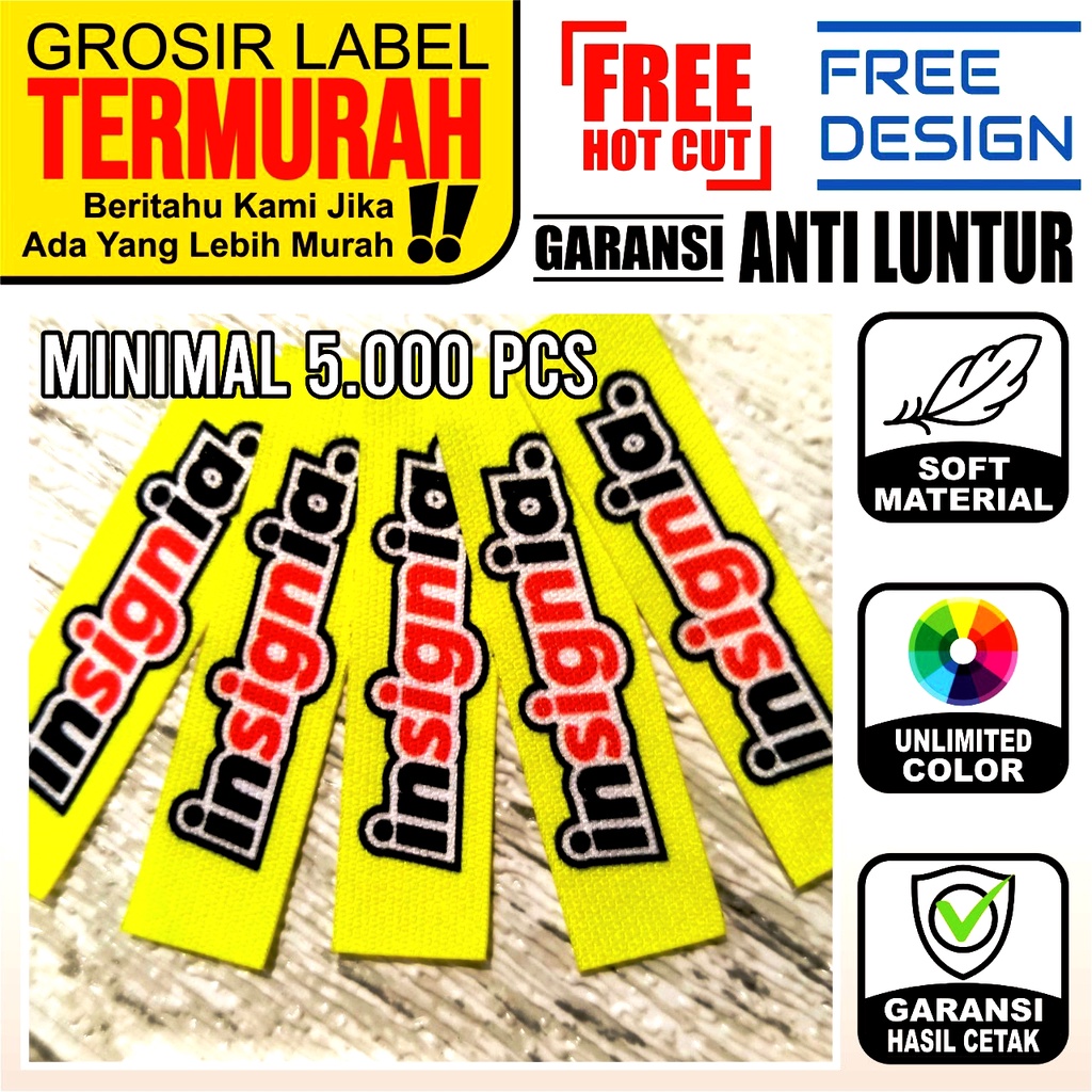 

Label Woven Full Color | MINIMAL 5000 Pcs