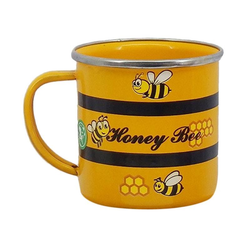 MASPION Mug Enamel / Cangkil Enamel HONEY BEE 8 cm