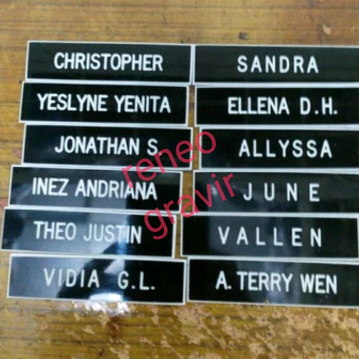 

Murah Name Tag/Nama Dada Peniti Bergaransi
