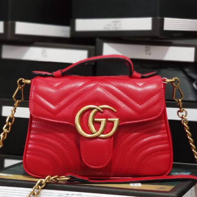 GUCCI MARMONT TOP HANDLE MINI