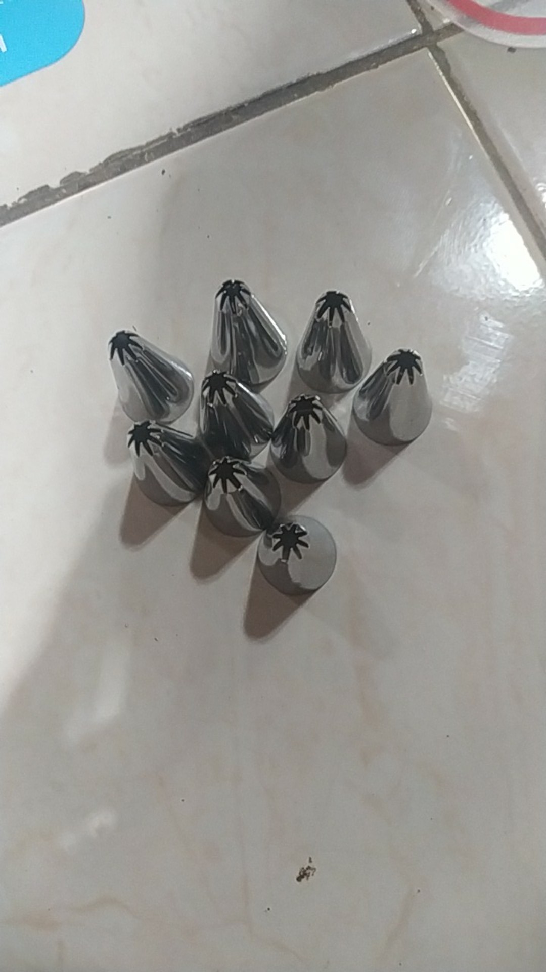 10pcs Dekorasi Kue Bahan Stainless Steel, Dapat Dipakai Ulang