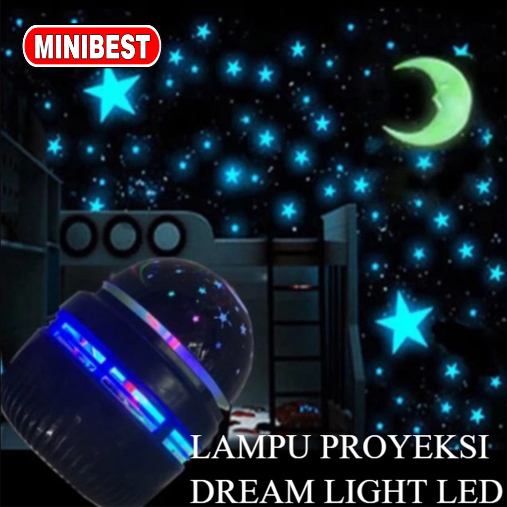 [MB] Lampu Dekorasi LED Proyektor Bulan Bintang/ Lampu DISCO/ lampu tidur bintang / Lampu Tidur Anak / lampu kamar anak anak