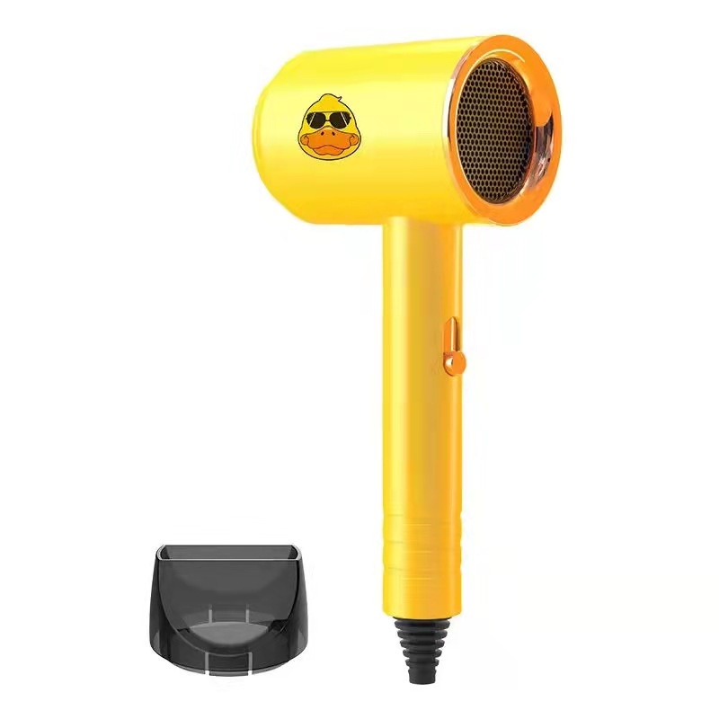 Hair Dryer Portable Bentuk Bebek Warna Kuning Untuk Perawatan Rambut