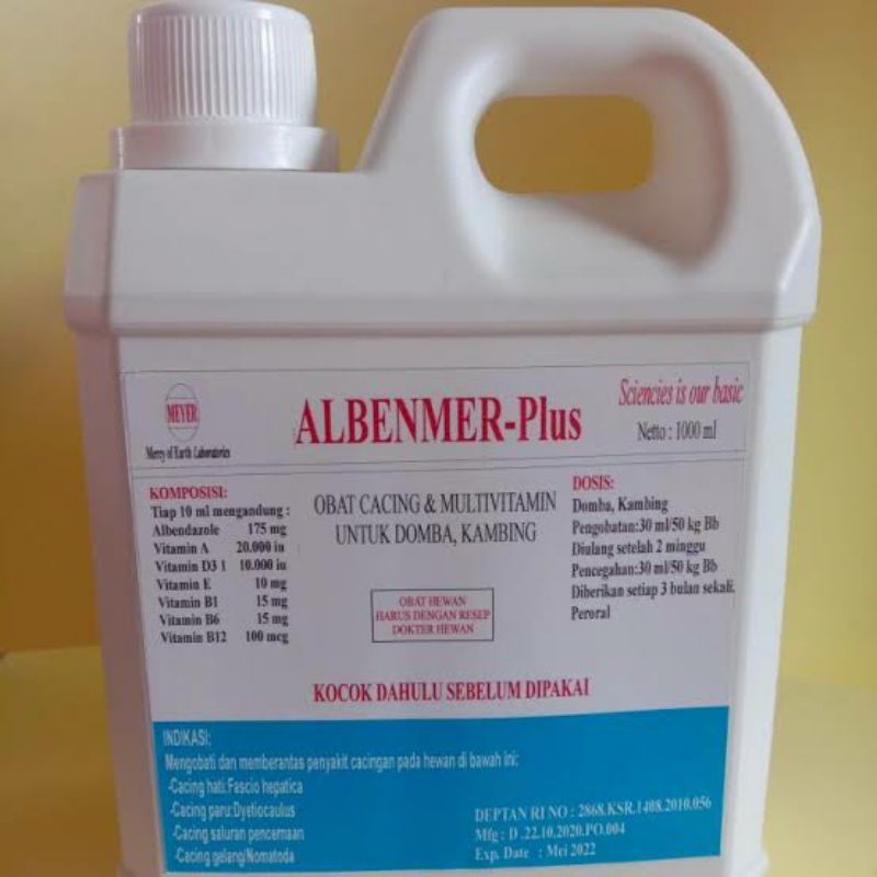 ALBENMER PLUS (Obat Cacing Plus Vitamin Untuk Domba)