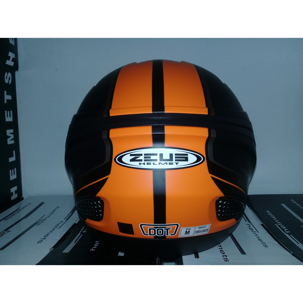 HELM ZEUS ZS - 610 MOTIF MATT BLACK / 0017 ORG