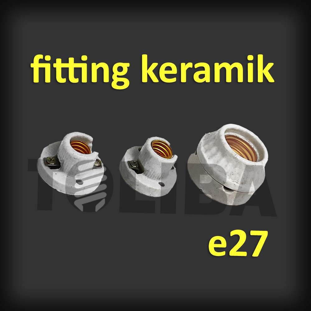 fitting lampu e12 keramik / fitting lampu e14 e27 / fitting plafon duduk/ tempat lampu kecil keramik