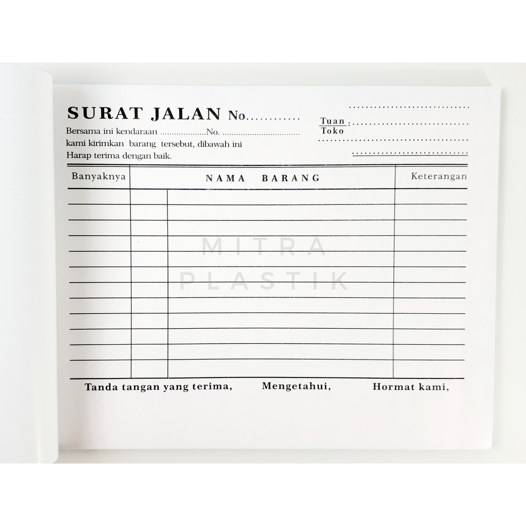 Jual Surat Jalan 3 Ply Ncr Rangkap 3 Sj Af Indonesia Shopee Indonesia