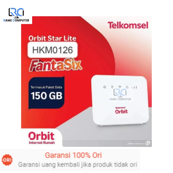 Modem Router HKM Orbit Star Lite HKM0126 Free Kouta 150GB Unlock