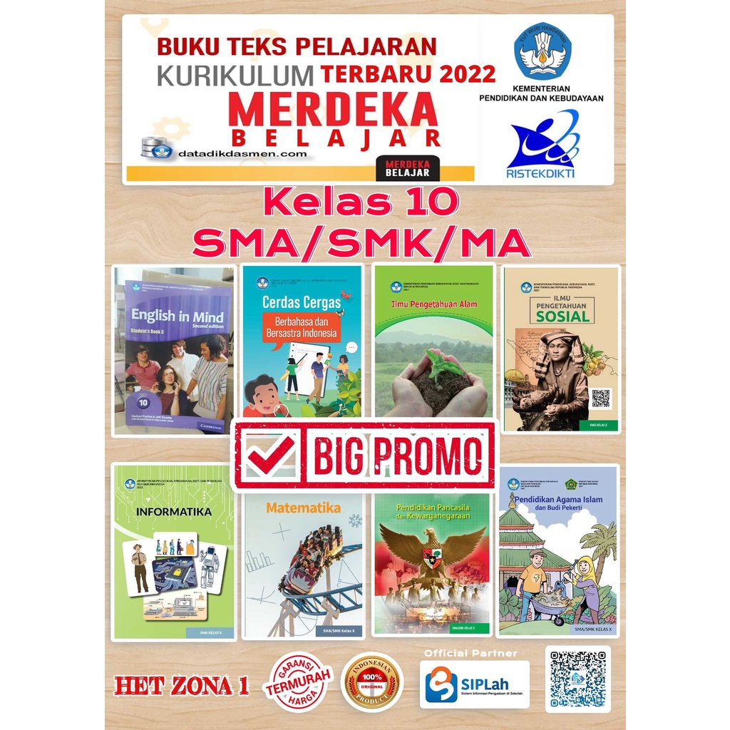 Jual Harga Murah ( HET Zona 1 ) : Buku Paket Kurikulum Merdeka Untuk ...