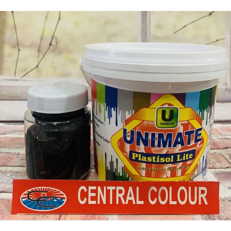 

Cat Plastisol Unimate LITE Black / Hitam - 200GR