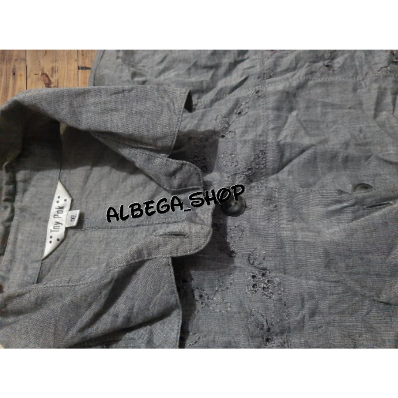 bj 0006: baju kemeja wanita tny pok 11R second