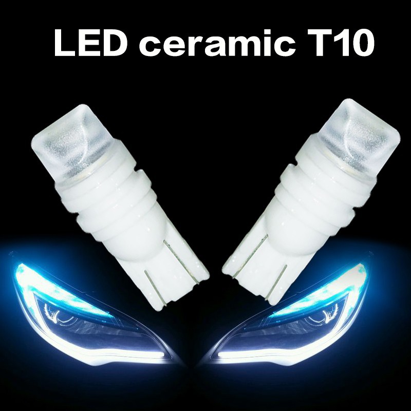 1pcs ceramics T10 W5W Position light License plate light Indoor light the width light