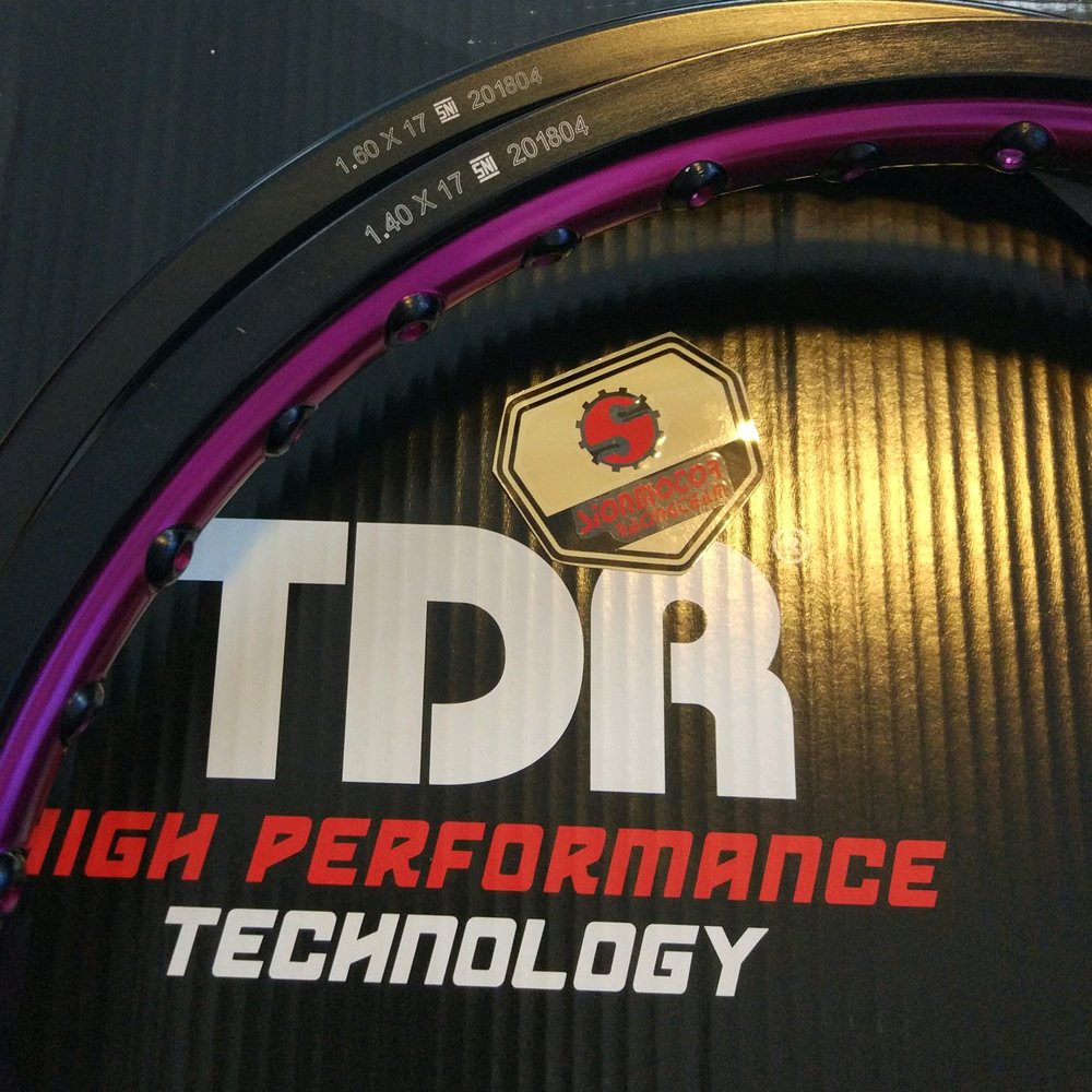 Paket Velg TDR 140 X 17 dan 160 X 17 Type WX Ungu Hitam