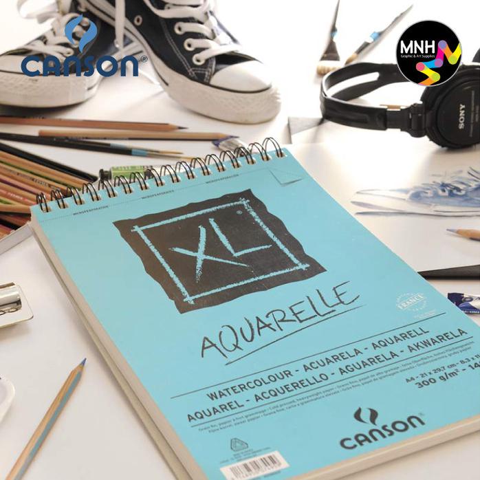 

DRAWING BOOK CANSON XL AQUARELLE 300G A3 - A5 - UKURAN A4