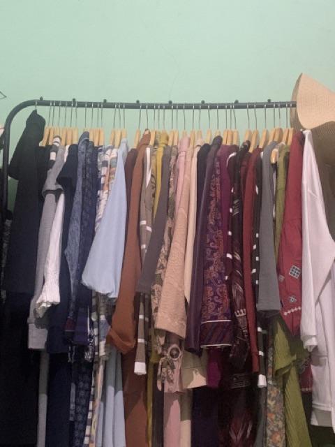 Windproof Clothes Stand Hanger Gantungan Baju Single - Dengan Gantungan Topi Qj 426