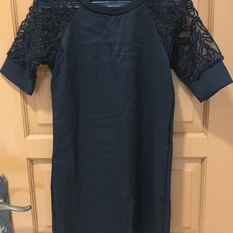 Gaun casual wanita mural Simple sheer dress