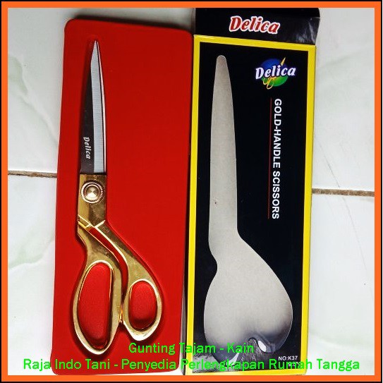 Gunting Bahan 9.5 Inch Delica Gunting Potong Kain Delica Gunting Kualitas Bagus Murah 9.5 In Kertas