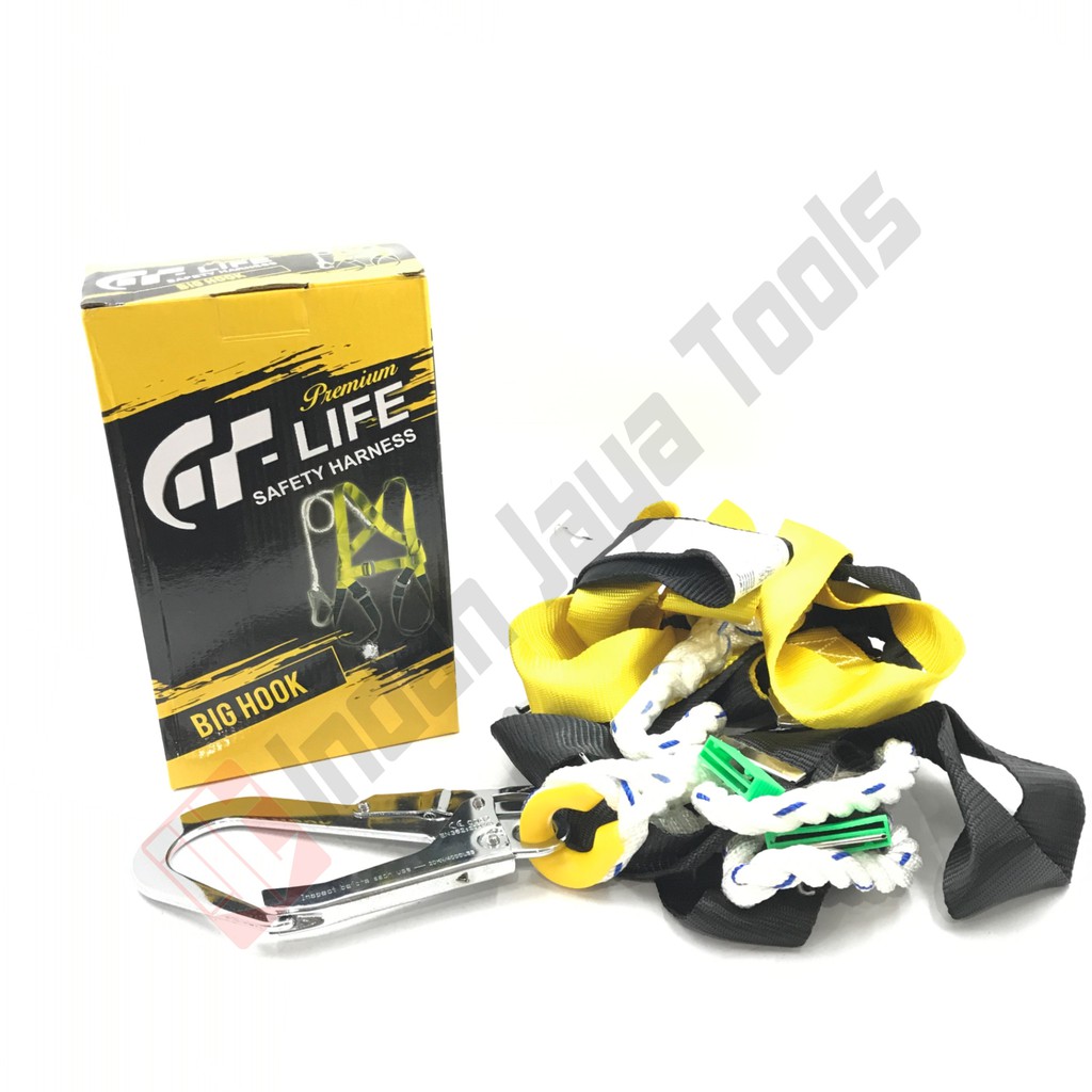GT-LIFE Full Body Harness SINGLE BIG HOOK BESAR - Safety Belt Sabuk Pengaman Harnes