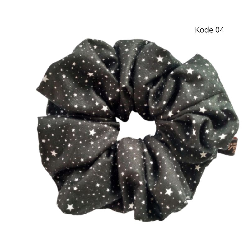 Scrunchie Bintang bahan katun Jepang Diameter 15 cm