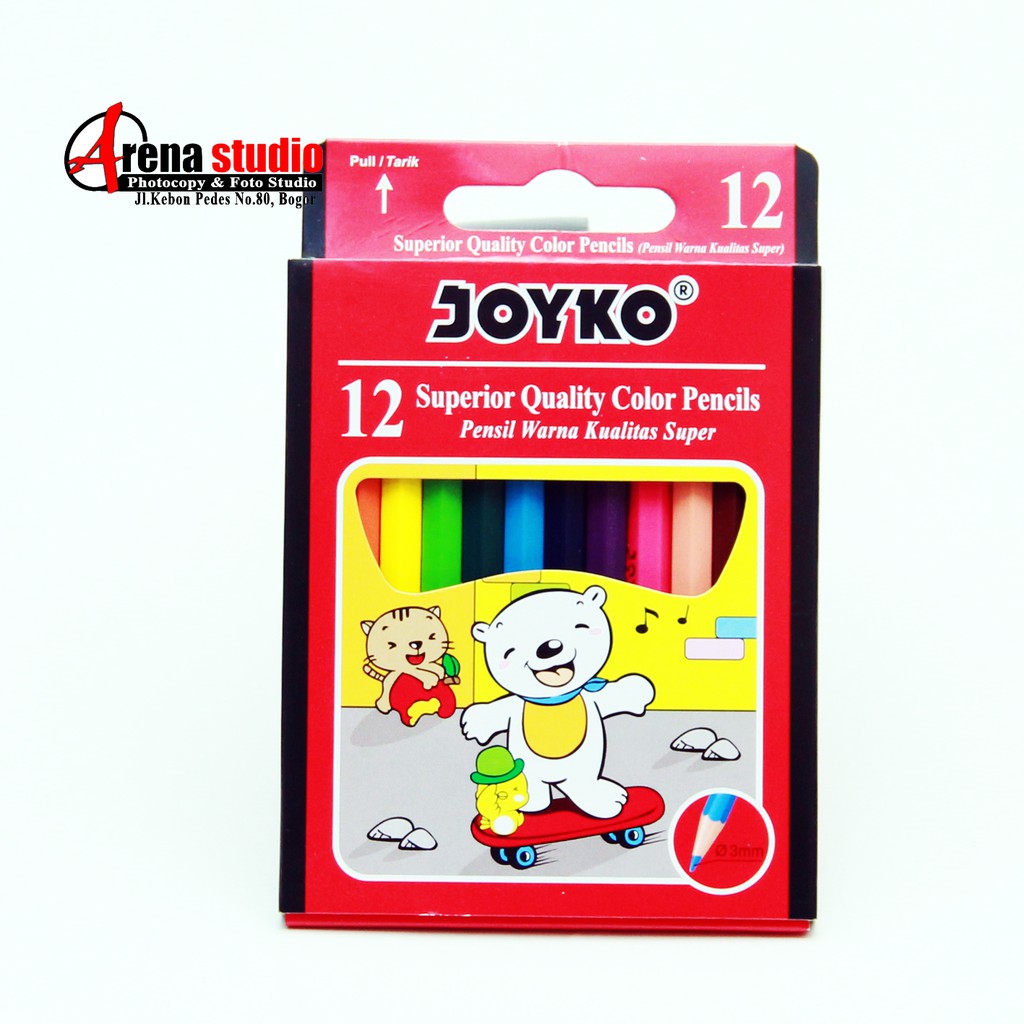 

Pensil Warna Joyko Pendek Superior Quality Super