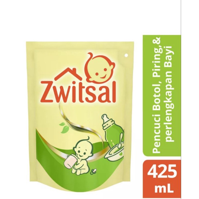 Zwitsal sabun cuci botol bayi 425ml/baby bottle &amp; utensils cleaner cleanser 425 ml