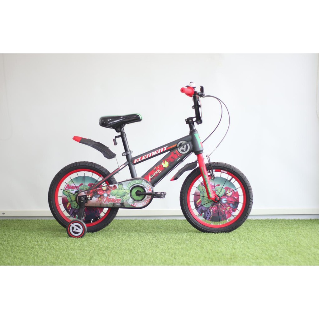 Sepeda Anak BMX Element Hulk Buster Avengers Official License Marvel SNI Cowok Avengers Garansi mini-16 Inch