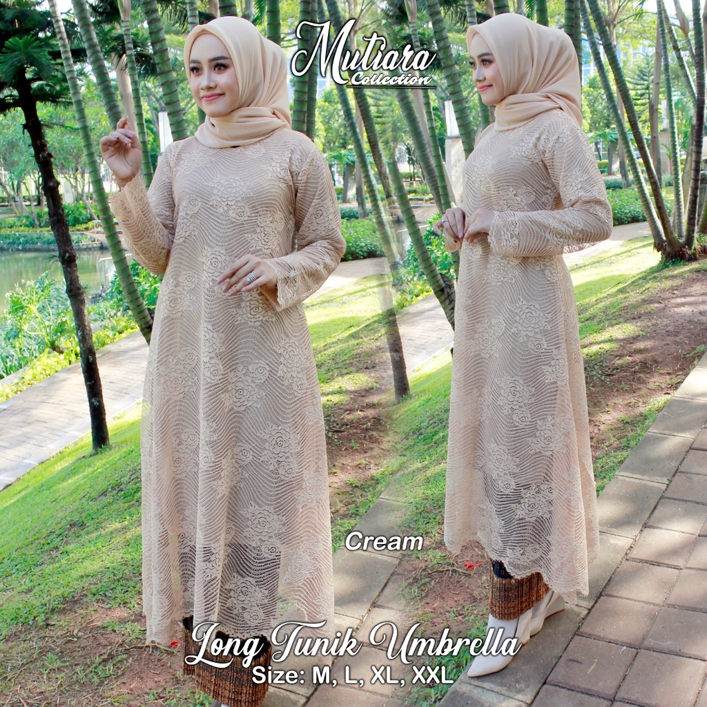 BROKAT UMBRELA SET PRISKET/LONG TUNIK/PRISKET SEMI KATUN/KEBAYA MURAH/KEBAYA MODERN